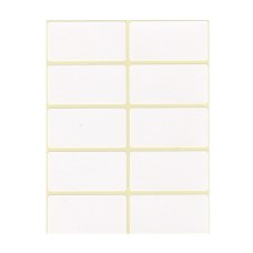 Etikett címke, 25x50mm, 6 lap, 10 címke/lap