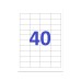 Etikett címke, 48,5x25,4mm, 100 lap, 40 címke/lap A-Series