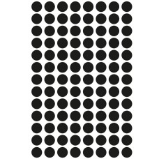 Etikett címke, o8mm, jelölésre, 104 címke/ív, 4 ív/doboz, Avery fekete