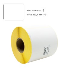 Etikett címke thermo, 152,4 x 101,6mm, tekercses, 400 címke/tekercs Bluering fehér Etikett címke thermo, 152,4 x 101,6mm, tekercses, 400 címke/tekercs Bluering fehér