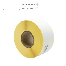 Etikett címke thermo, 25x50mm, tekercses, 2000 címke/tekercs Bluering® fehér Etikett címke thermo, 25x50mm, tekercses, 2000 címke/tekercs Bluering® fehér