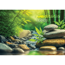 Falinaptár képes 460x320mm, Meditáció Realsystem 2026.