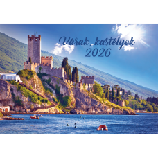 Falinaptár képes 460x320mm, Várak, kastélyok Realsystem 2026.