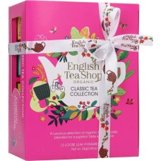 Fekete tea 12x2 g English Tea Shop 12, filteres, bio Classic selyempiramis Fekete tea 12x2 g English Tea Shop 12, filteres, bio Classic selyempiramis
