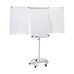 Flipchart tábla mobil 68x105cm, mágneses, 2 db segédkarral, 5 görgős Premium line  F2400/N Franken
