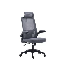 Forgószék MULBERRY háló szürke, váz fehér, fejtámla Forgószék MULBERRY háló szürke, váz fehér, fejtámla