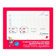 Füzet iskolai, 32lap, szám gyakorló előírt 1.osztályos fekvő Süni Meixner