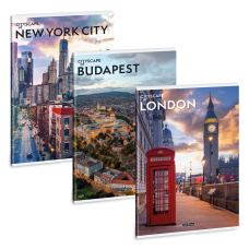 Füzet iskolai A4, 40lap, kockás extra kapcsos Ars Una CITYSCAPE 10db/csomag Füzet iskolai A4, 40lap, kockás extra kapcsos Ars Una CITYSCAPE 10db/csomag