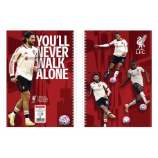 Füzet spirál A4, 70lapos, vonalas 10 db/csomag Liverpool Füzet spirál A4, 70lapos, vonalas 10 db/csomag Liverpool