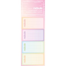 Füzetcímke 12db-os, Pasztell , vegyes minták, Nebulo Füzetcímke 12db-os, Pasztell , vegyes minták, Nebulo