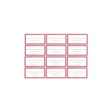 Füzetcímke ZÁTONYI 12db-os egyszínű 20 ív/csomag