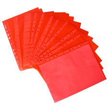 Genotherm lefűzhető A4, 50 micron, 25 db/csomag, piros