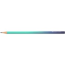 Grafitceruza B, háromszögletű színátmenetes Faber-Castell türkiz-kék test Grafitceruza B, háromszögletű színátmenetes Faber-Castell türkiz-kék test