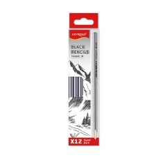 Grafitceruza HB, háromszögletű 12 db/bliszter Keyroad Black Grafitceruza HB, háromszögletű 12 db/bliszter Keyroad Black