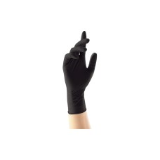 Gumikesztyű nitril púdermentes L 100 db/doboz, GMT Super Gloves fekete Gumikesztyű nitril púdermentes L 100 db/doboz, GMT Super Gloves fekete