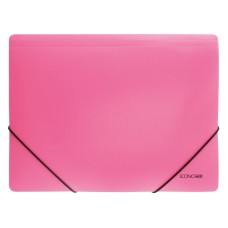 Gumis mappa A4, PP prespánmintás, Economix rózsaszín Gumis mappa A4, PP prespánmintás, Economix rózsaszín
