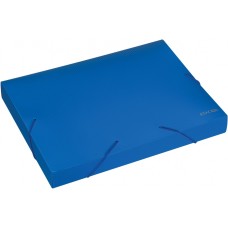 Gumis mappa A4, PP rombuszmintás gerincvastagított 40mm, Economix kék Gumis mappa A4, PP rombuszmintás gerincvastagított 40mm, Economix kék