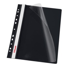 Gyorsfűző lefűzhető A4, PP 10 db/csomag, Esselte Vivida fekete