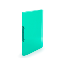 Gyűrűskönyv A4, 2 gyűrűs 2cm gerinc áttetsző PP, Karton P+P Lines zöld