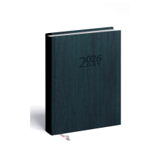 Határidőnapló 2day B/6, kétnapos beosztás + jegyzetlap zöld Realsystem 2026.