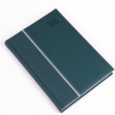 Határidőnapló Kensington A/5, napi fehér lapokkal zöld Realsystem 2026.