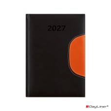 Határidőnapló Memphis B6 heti, fehér lapokkal fekete-narancs Dayliner 2027. Határidőnapló Memphis B6 heti, fehér lapokkal fekete-narancs Dayliner 2027.