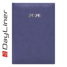 Határidőnapló Pellana A5 napi, fehér lapokkal kék Dayliner 2027.
