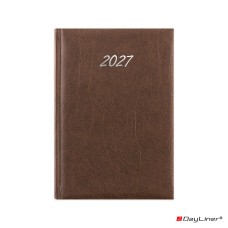 Határidőnapló Rebel A5 napi, krémszínű lapokkal antracit Dayliner 2027.
