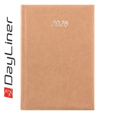 Határidőnapló Rebel A5 napi, krémszínű lapokkal bézs Dayliner 2027.