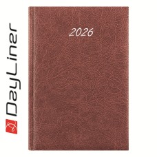 Határidőnapló Rebel A5 napi, krémszínű lapokkal bordó Dayliner 2027.
