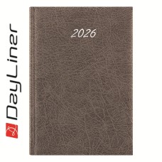 Határidőnapló Rebel A5 napi, krémszínű lapokkal szürke Dayliner 2027.