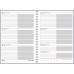 Határidőnapló spirálozott SP1 A/5, heti fehér lapokkal japán Realsystem 2027.