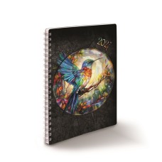 Határidőnapló spirálozott SP1 A/5, heti fehér lapokkal kolibri Realsystem 2027.
