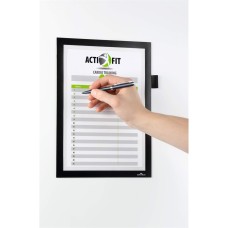 Infókeret A4, öntapadó hátlap, mágneses záródás Duraframe® Note fekete Infókeret A4, öntapadó hátlap, mágneses záródás Duraframe® Note fekete