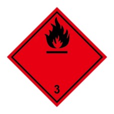 Információs címke, papír Gyúlékony gázok 3.1 10cmx10cm 300db/tekercs