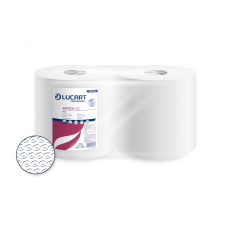 Ipari törlő 1 rétegű átmérő: 21 cm hófehér 400 lap/tekercs 2 tekercs/karton Texicell Power 400 - 50 Gsm Lucart