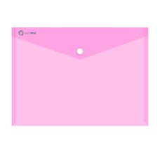 Irattartó tasak A4, PP patentos Bluering® transzparens pink
