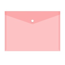 Irattartó tasak A5, PP patentos transzparens Icarus piros