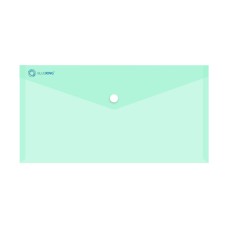 Irattartó tasak DL `csekk` patentos PP Bluering® transzparens zöld