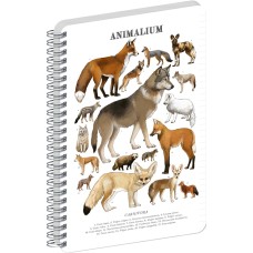 Jegyzetfüzet ikerspirálos Animalium – Canines, vonalas, 14,8x21cm A5, Presco Jegyzetfüzet ikerspirálos Animalium – Canines, vonalas, 14,8x21cm A5, Presco