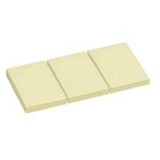 Jegyzettömb öntapadó, 40x50mm 100lap A-Series sárga