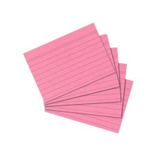 Kartotékkártya A7 100 ív/csomag, vonalas, Herlitz rózsaszín Kartotékkártya A7 100 ív/csomag, vonalas, Herlitz rózsaszín