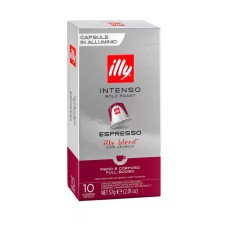 Kávékapszula, Nespresso® kompatibilis, Illy Intenso 10db/doboz Kávékapszula, Nespresso® kompatibilis, Illy Intenso 10db/doboz