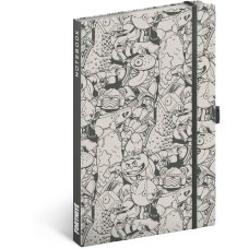 Keménytáblás notesz krémszínű lapokkal, vonalas, leszorító gumiszalaggal Fortnite – Legends 130x210mm, Presco Keménytáblás notesz krémszínű lapokkal, vonalas, leszorító gumiszalaggal Fortnite – Legends 130x210mm, Presco