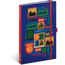 Keménytáblás notesz krémszínű lapokkal, vonalas, leszorító gumiszalaggal Harry Potter – Hogwarts 130x210mm, Presco Keménytáblás notesz krémszínű lapokkal, vonalas, leszorító gumiszalaggal Harry Potter – Hogwarts 130x210mm, Presco