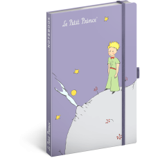 Keménytáblás notesz krémszínű lapokkal, vonalas, leszorító gumiszalaggal Le Petite Prince 130x210mm, Presco Keménytáblás notesz krémszínű lapokkal, vonalas, leszorító gumiszalaggal Le Petite Prince 130x210mm, Presco