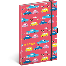 Keménytáblás notesz krémszínű lapokkal, vonalas, leszorító gumiszalaggal The Little Mole - Cars 130x210mm, Presco Keménytáblás notesz krémszínű lapokkal, vonalas, leszorító gumiszalaggal The Little Mole - Cars 130x210mm, Presco