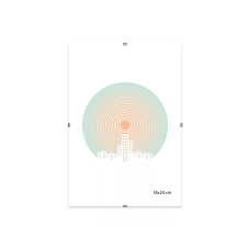 Képkeret, klipes, üveggel, 18x24 cm