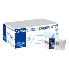 Kéztörlő 2 rétegű V hajtogatású 100 % cellulóz 210 lap/csomag 15 csomag/karton Paperdi_AV81621 fehér