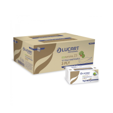 Kéztörlő 3 rétegű Z hajtogatású 198 lap/csomag 18 cs/karton Z3 EcoNatural Lucart_864075J havanna barna